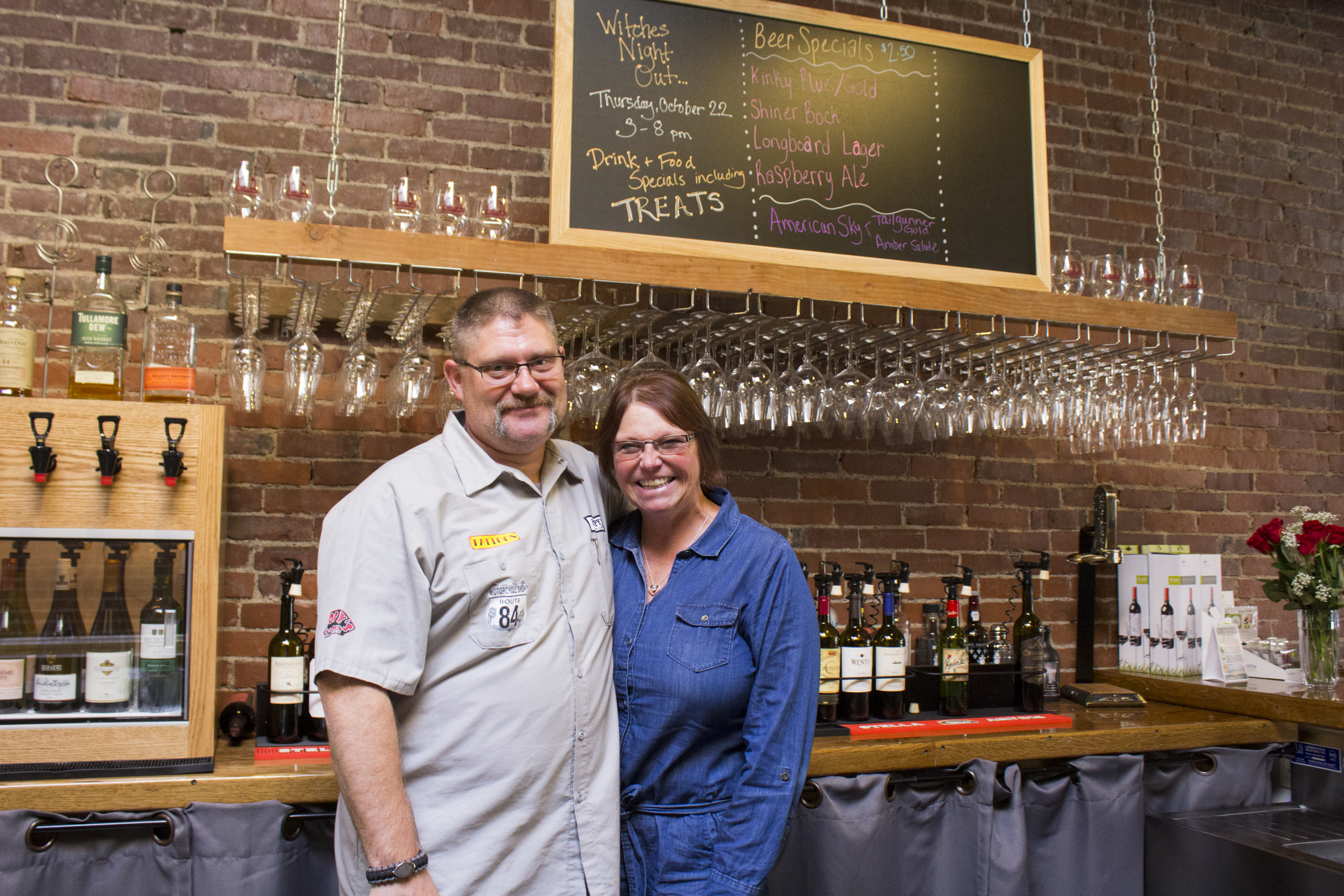 The Barrel Room owners: Rick and Mary Bygd