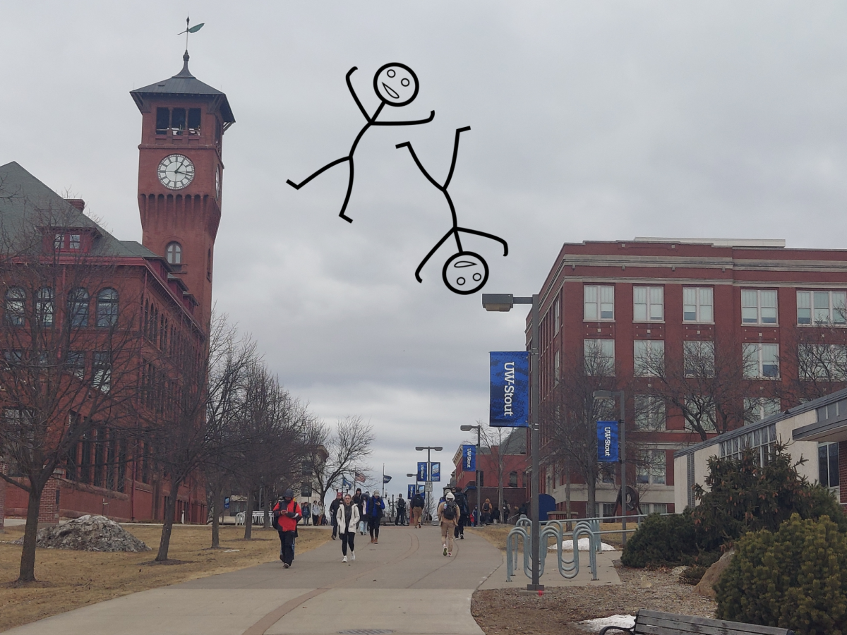 Two Stout Students Carried Away By Wind